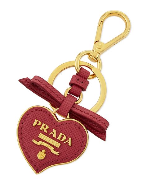 prada schlüssel|prada heart strap keychain.